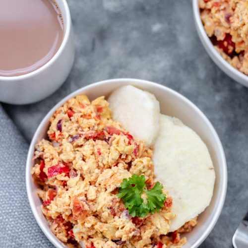 Egg sauce and Yam - My Active Kitchen