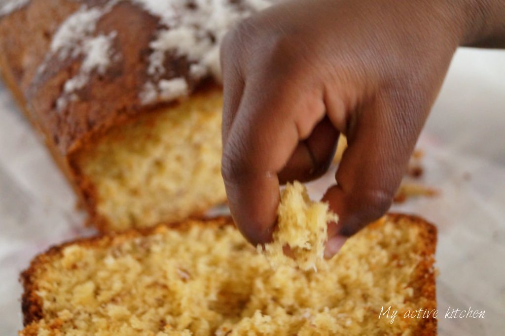 banana and coconut loaf.