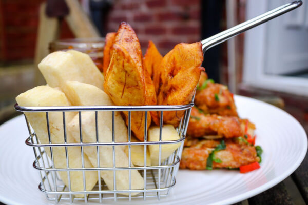 fry yam and plantain.