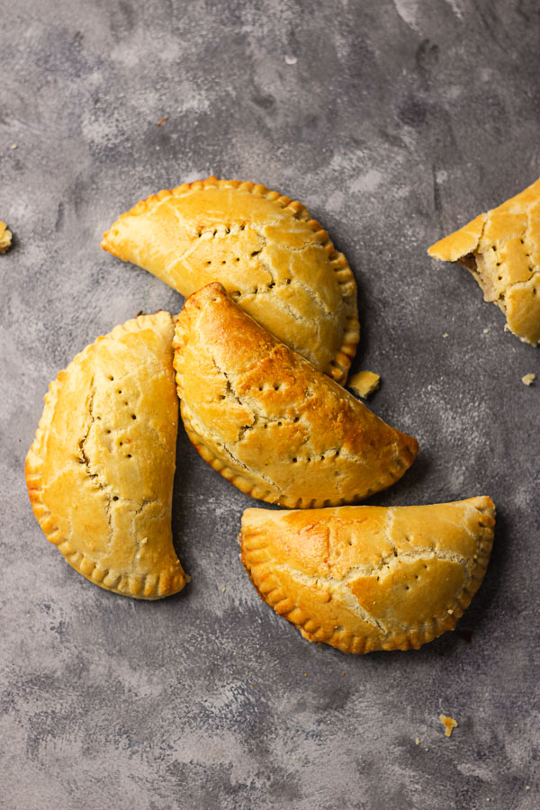 mini pastry on a dark background