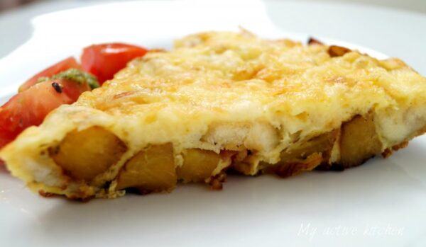 yam and plantain frittata