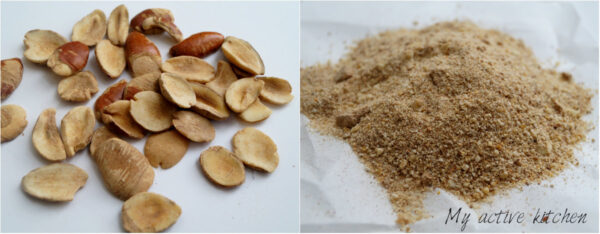 image of ogbono seed and ground ogbono