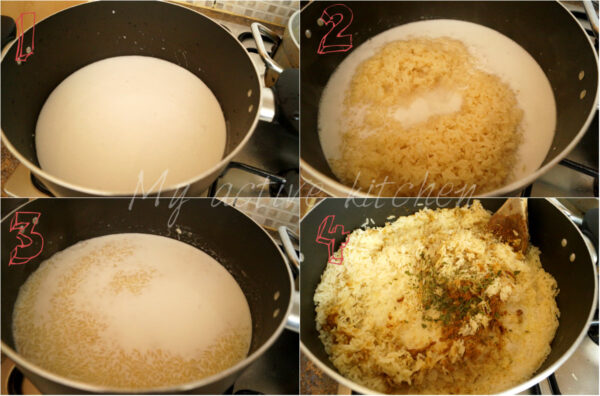 image of how to make coconut fried rice