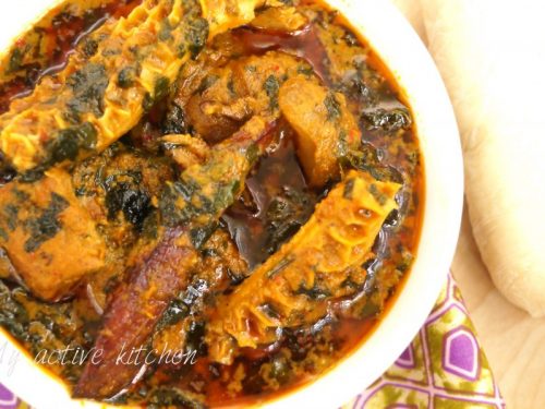 image of ofe akwu with pounded yam