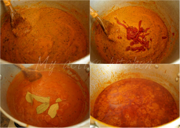 Nigerian pepper mix simmering on a stove
