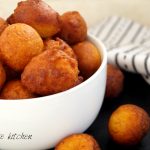 plantain mosa in a bowl.