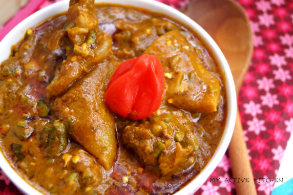 image of banga okra soup