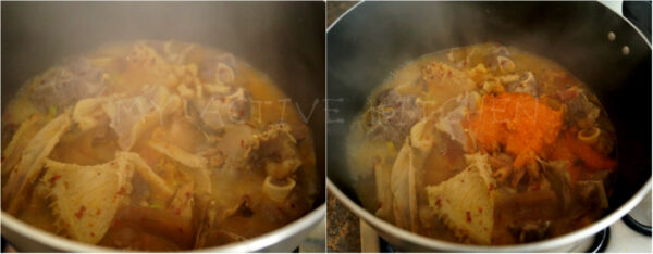 image process of how to cook edikaikong