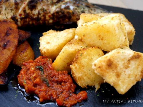 roasted yam and fish recipe