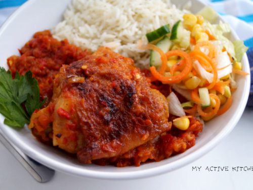 roasted garlic chicken stew