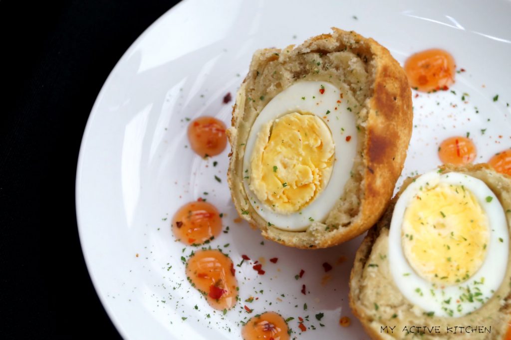 egg in fried dough