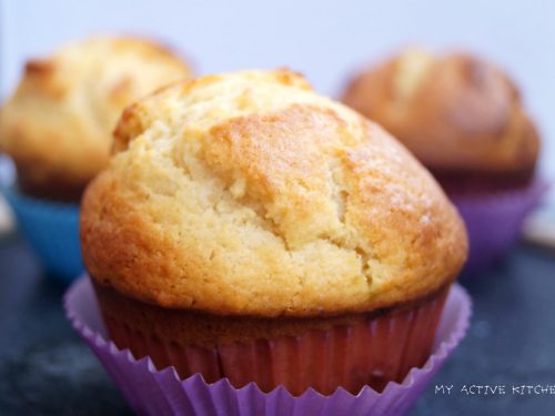 Plantain and peanut muffin