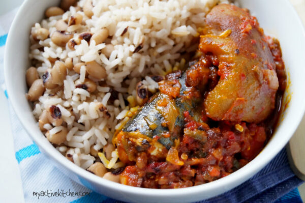 easy coconut rice and beans 