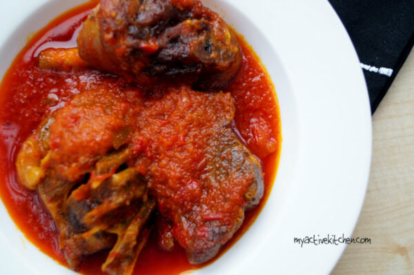 plate of nigerian soup