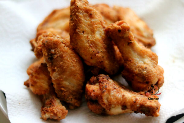fry chicken wings