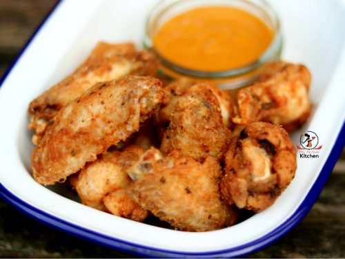 fry chicken wings crispy