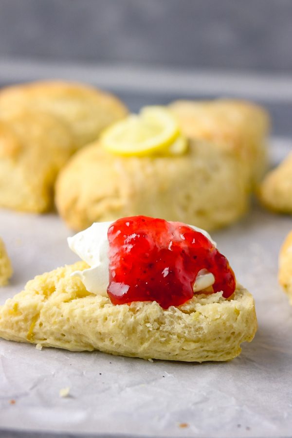 a dollop of cream and jam