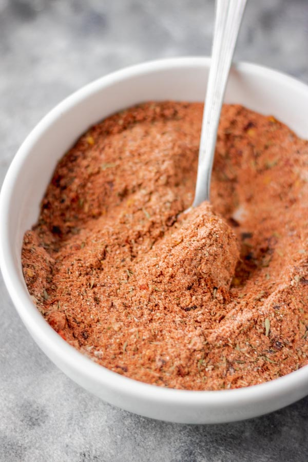 homemade cajun spices in a bowl