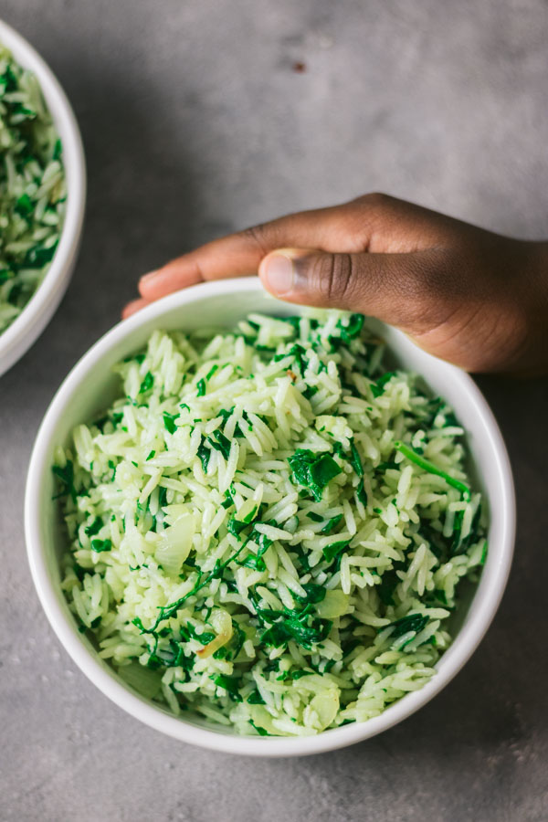 Spinach Rice (Spanakorizo) - My Active Kitchen