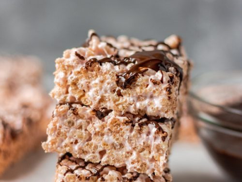 stack of rice krispie treat