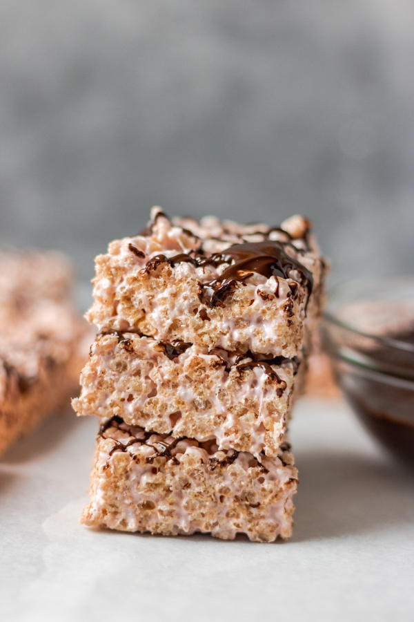 stack of rice krispie treat