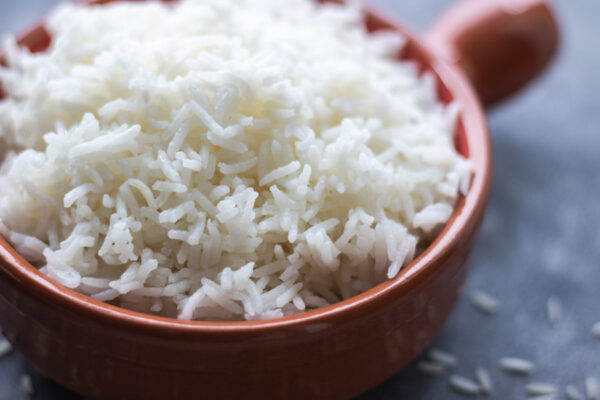 close up shot of perfect basmati rice