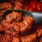 A close shot of Nigerian beef stew (african stew)