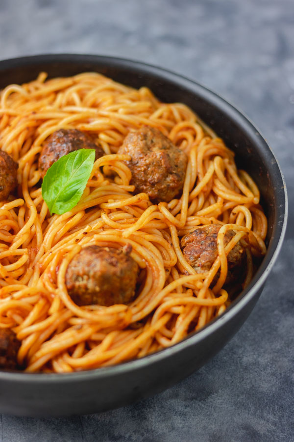 meatballs and spaghetti.