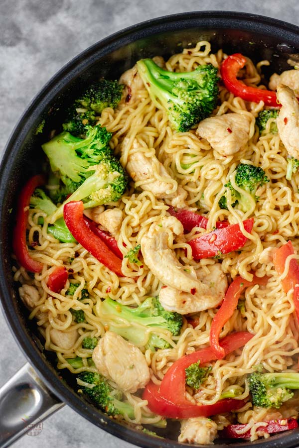 Chicken Ramen Noodle Stir Fry