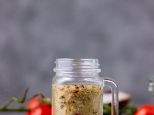 italian dressing in a jar.