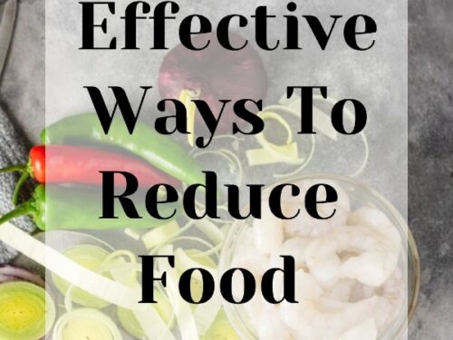 9 effective ways to reduce food waste illustration.